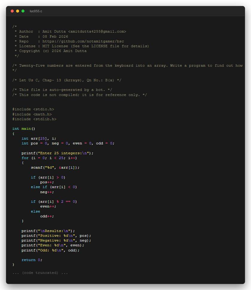 Twenty-five numbers are entered from the keyboard into an array. Write a program to find out how many of them are positive, how many are negative, how many are even and how many odd.